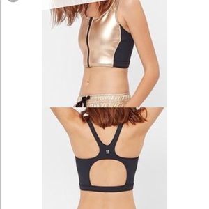 Sweaty Betty Tiki Crop Top in RoseGold (S)